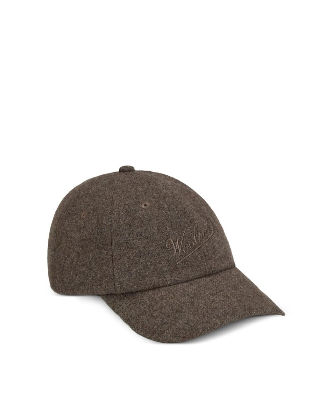 WOOLRICH Серая шерстяная кепка/бейсболка, фото 1