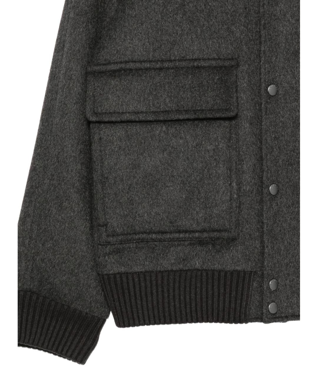 WOOLRICH Серая шерстяная куртка, фото 2