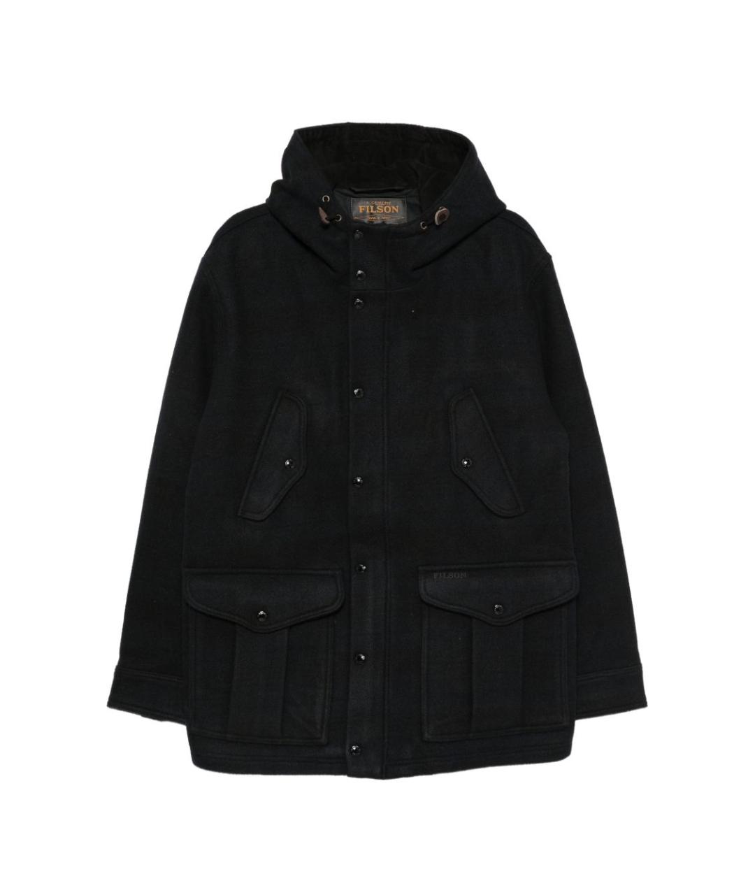 FILSON Темно-синее шерстяное пальто, фото 1