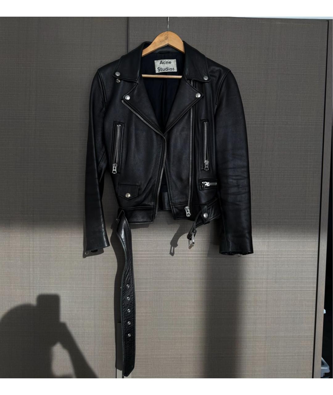 ACNE STUDIOS Черная кожаная куртка, фото 6