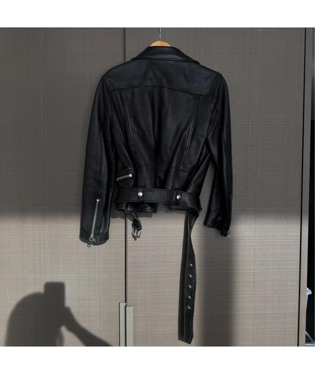 ACNE STUDIOS Черная кожаная куртка, фото 2