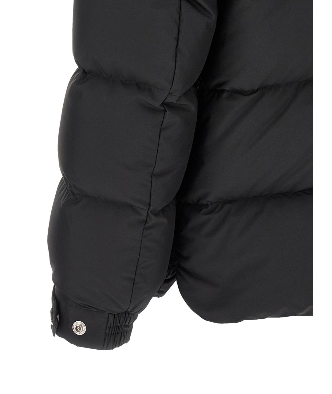 MONCLER Черный полиэстеровый пуховик, фото 5
