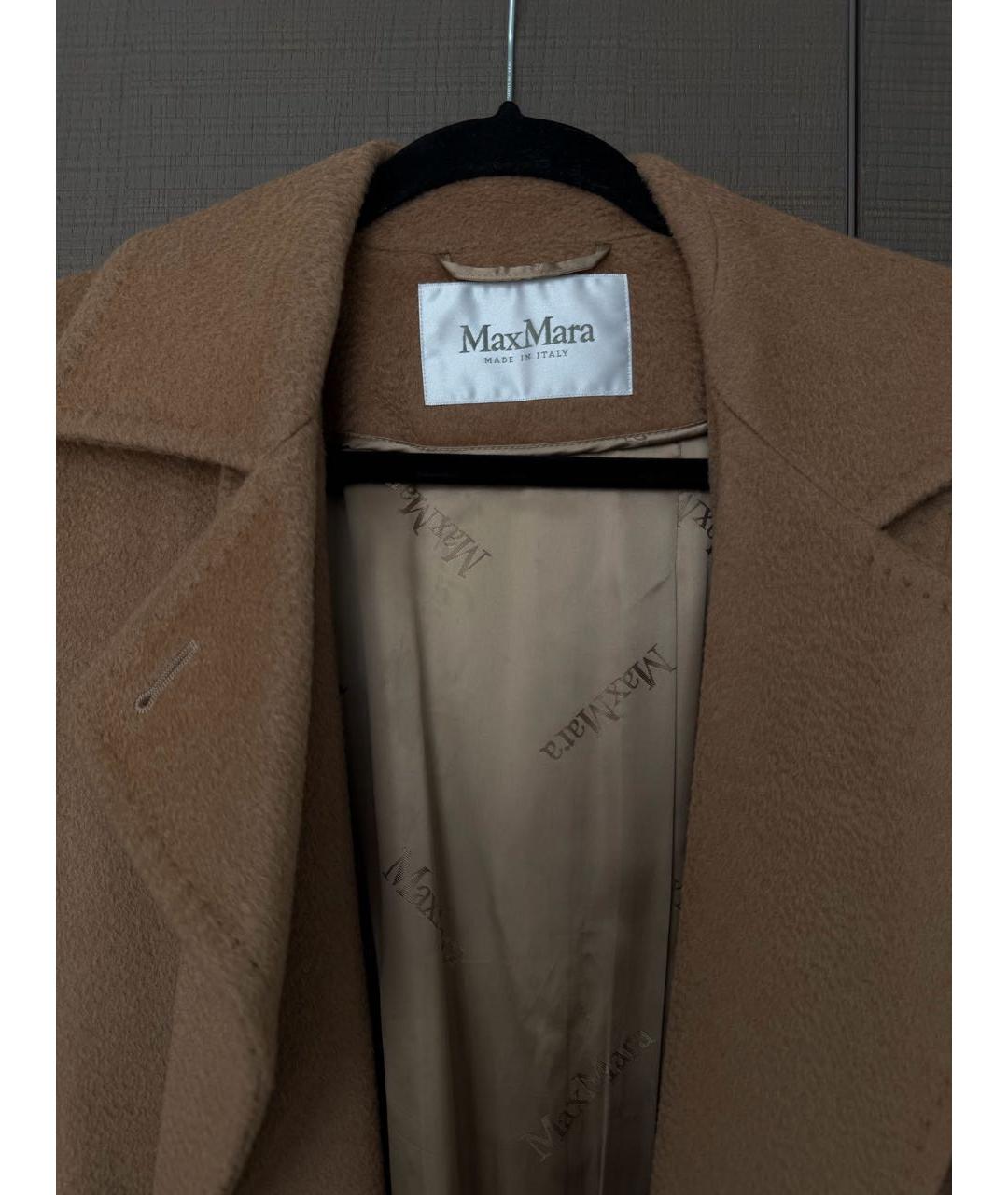 MAX MARA Коричневое кашемировое пальто, фото 2