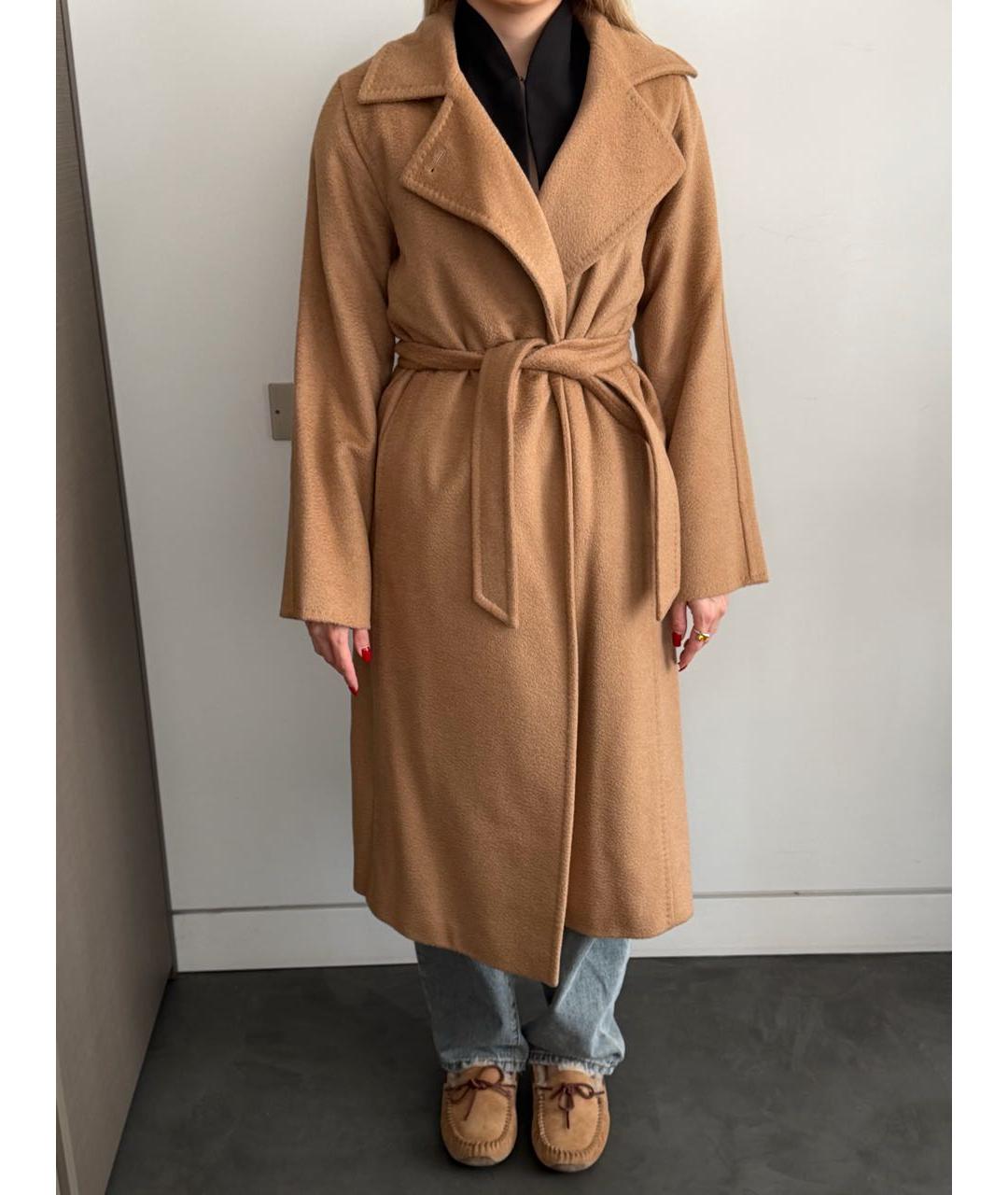 MAX MARA Коричневое кашемировое пальто, фото 6