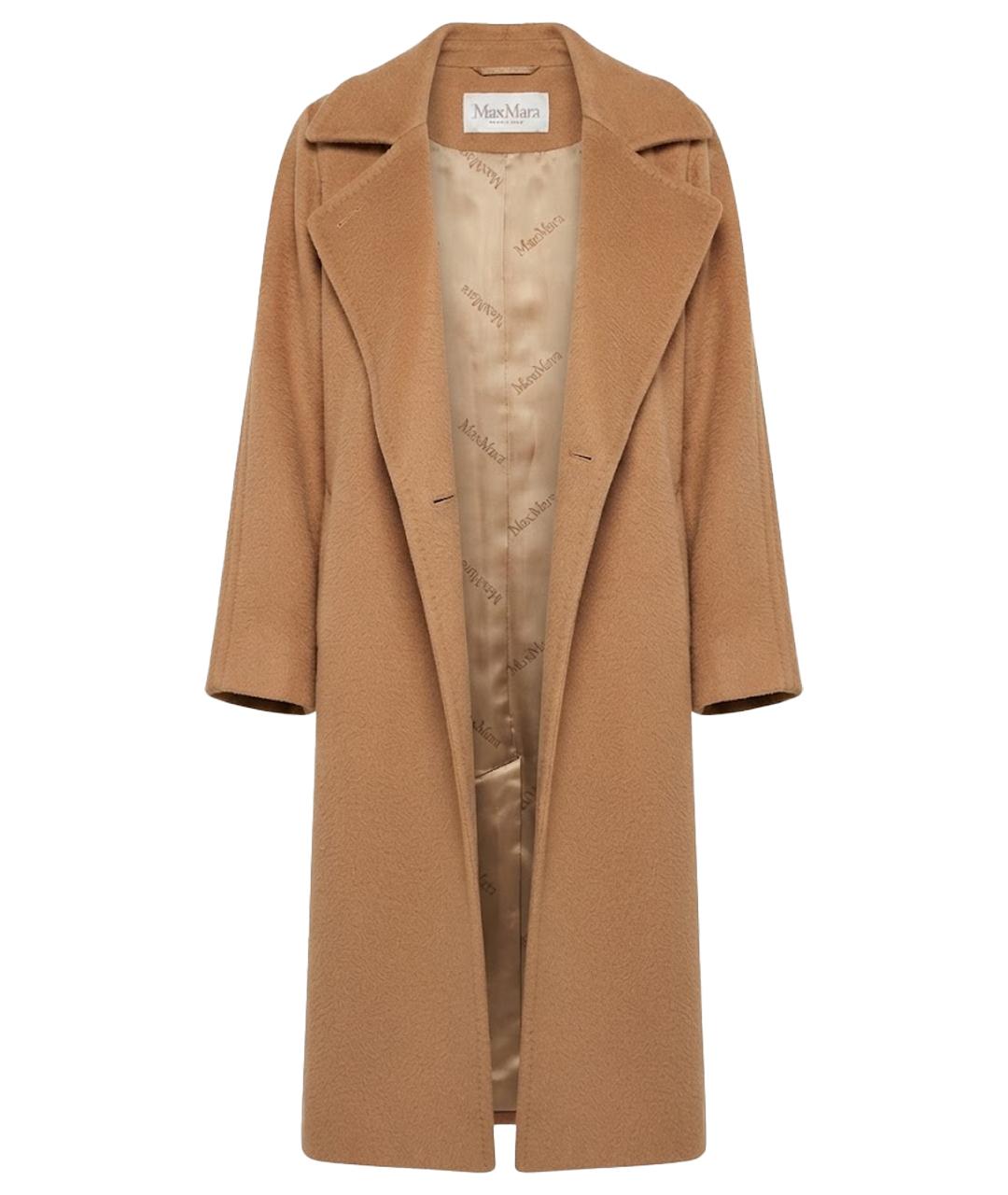 MAX MARA Коричневое кашемировое пальто, фото 1
