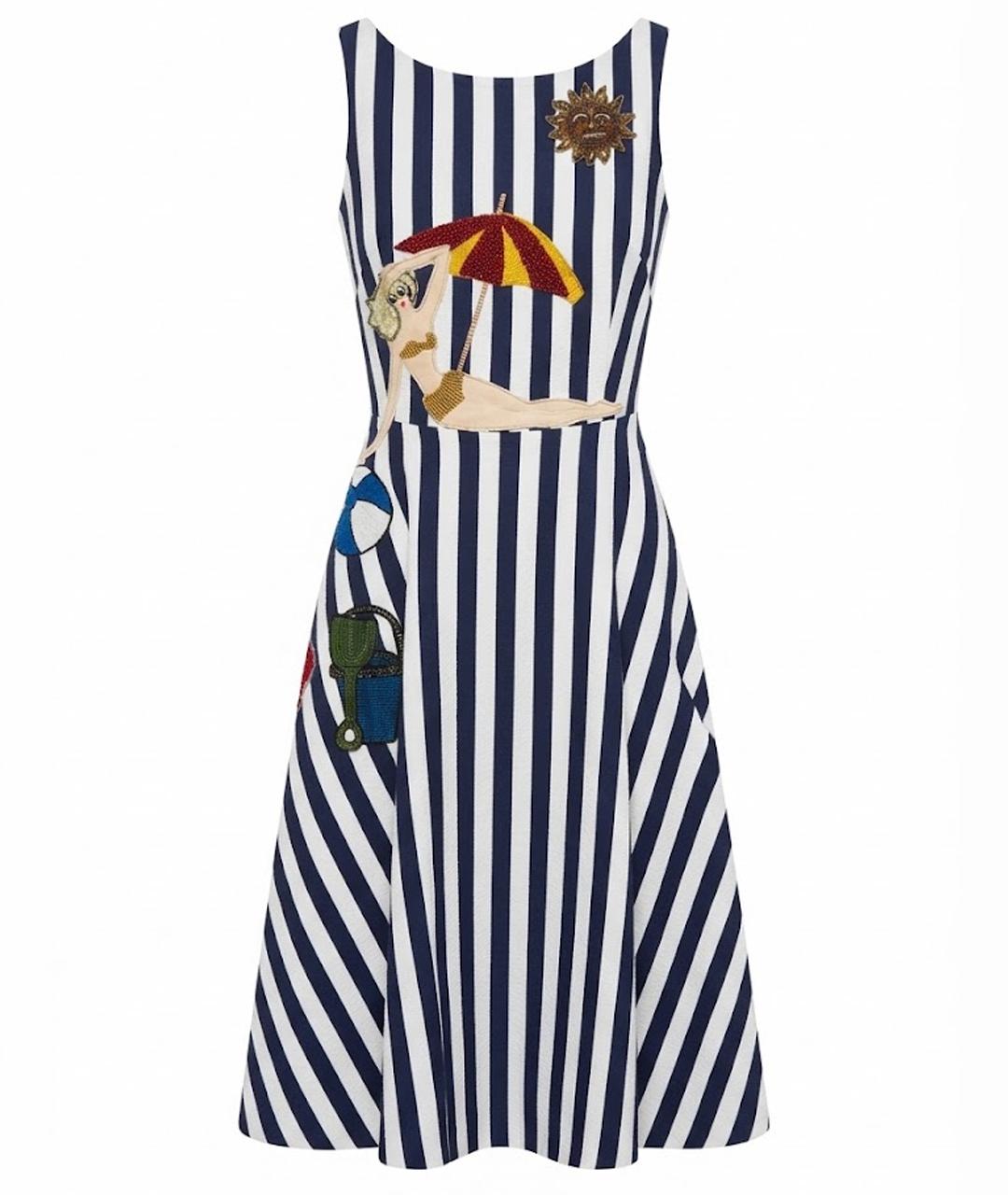 DOLCE&GABBANA Мульти коктейльное платье, фото 1