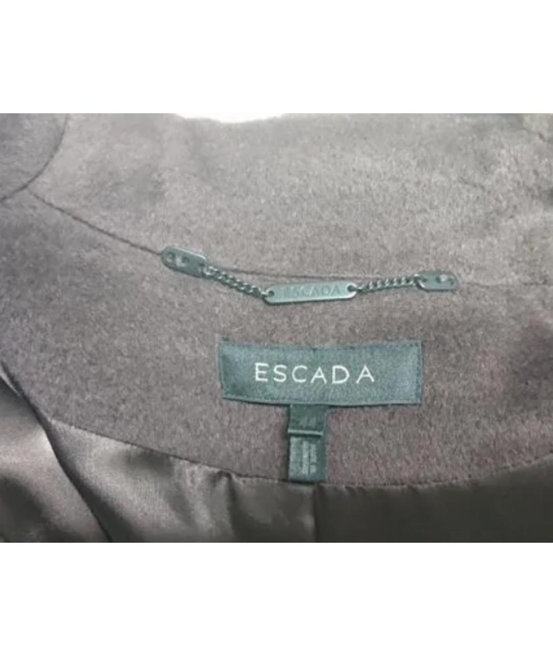ESCADA Коричневое шерстяное пальто, фото 3