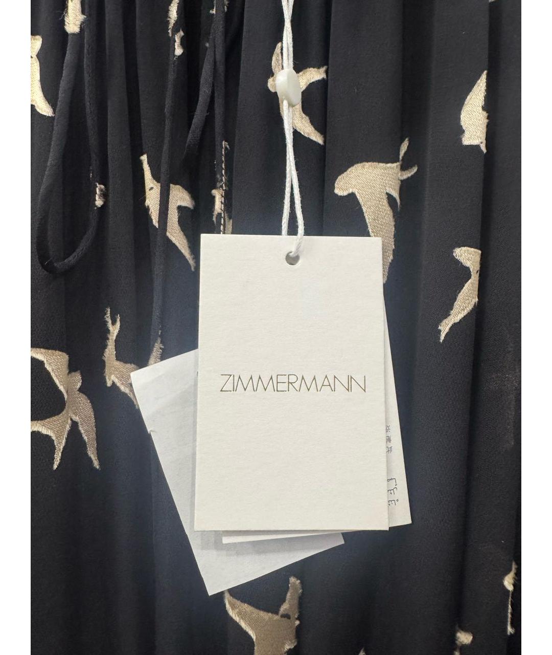 ZIMMERMANN Черное вискозное коктейльное платье, фото 5