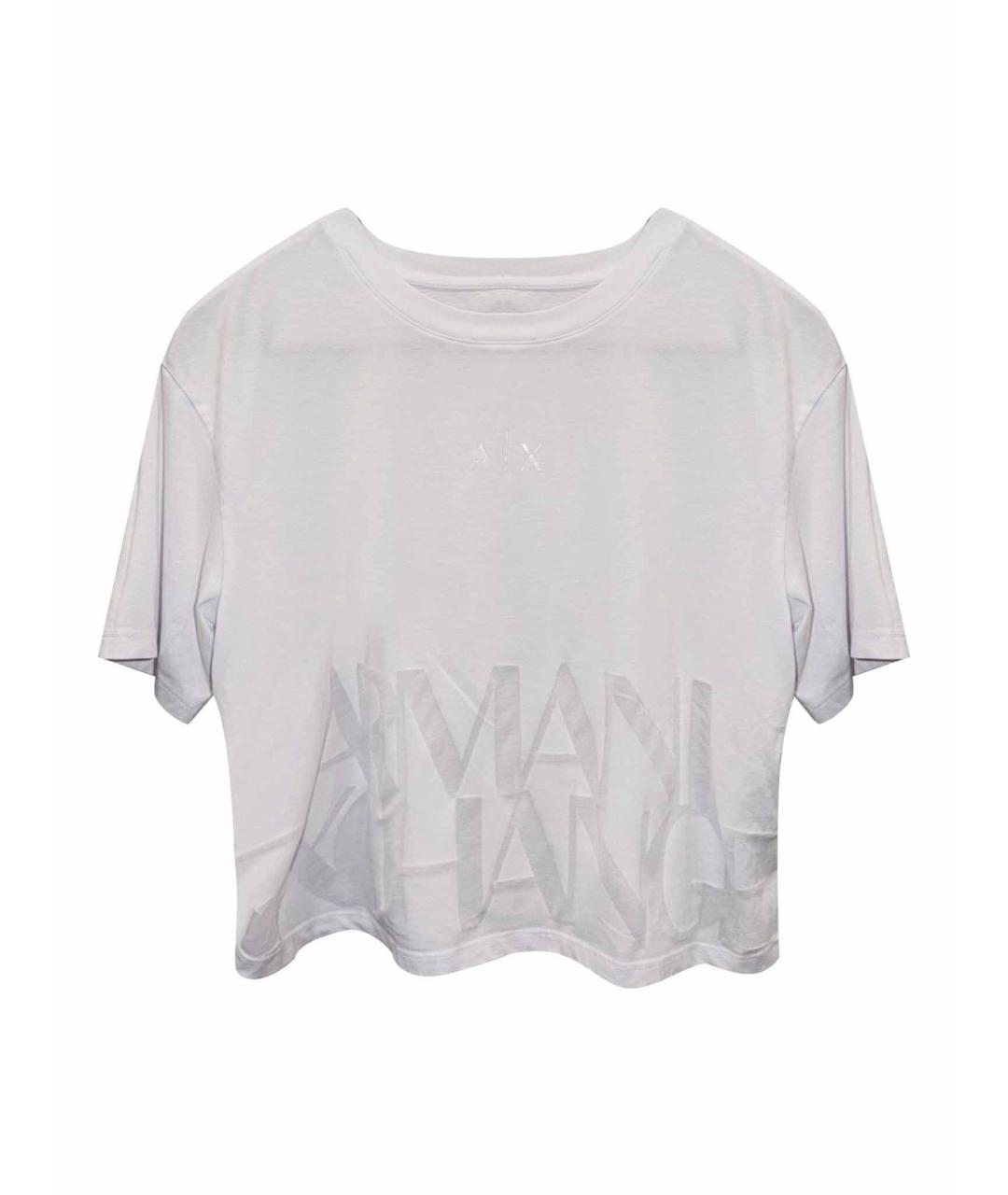 ARMANI EXCHANGE Белая льняная футболка, фото 1