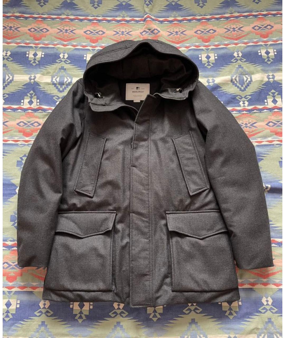 WOOLRICH Серая шерстяная куртка, фото 9