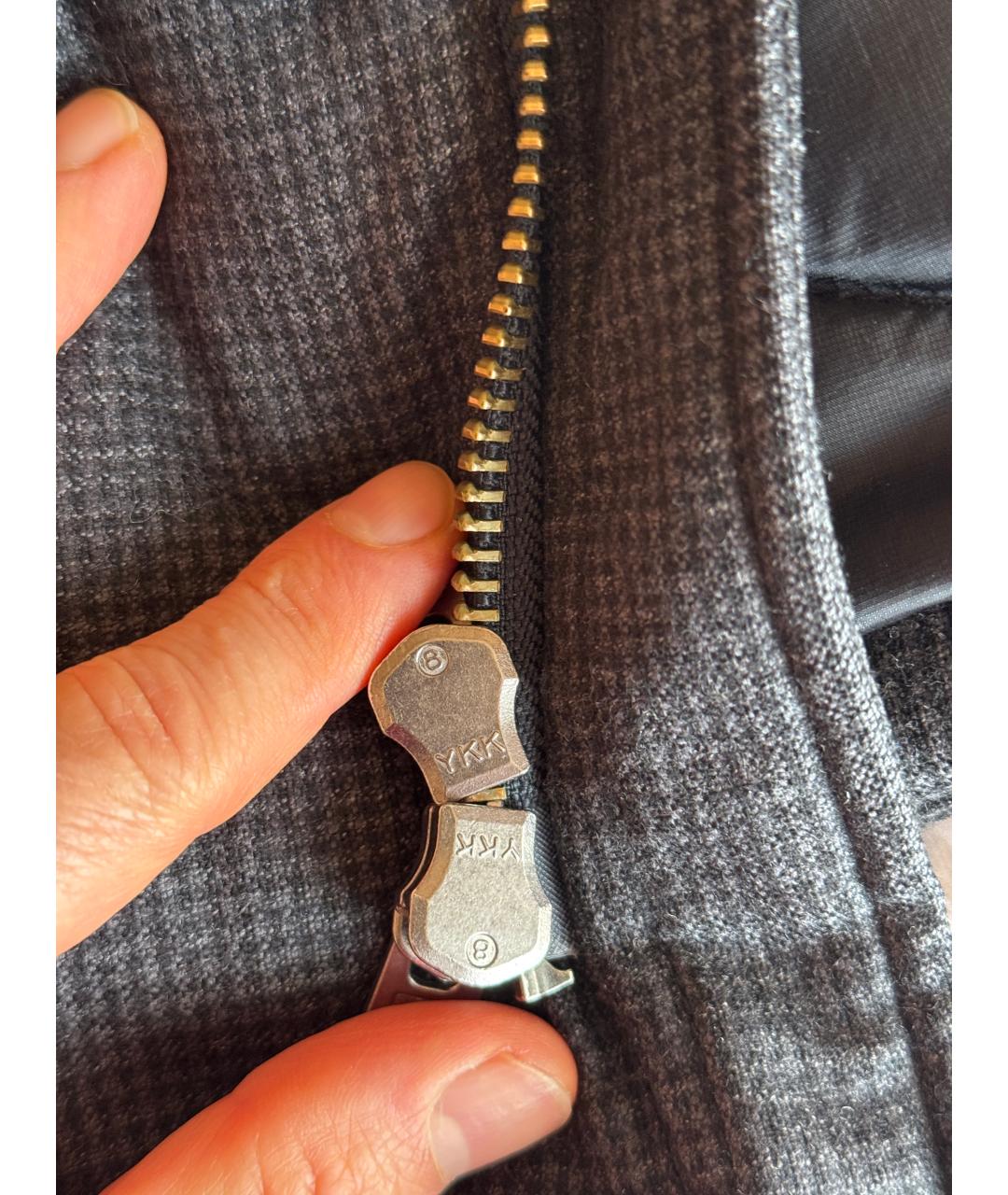 WOOLRICH Серая шерстяная куртка, фото 6