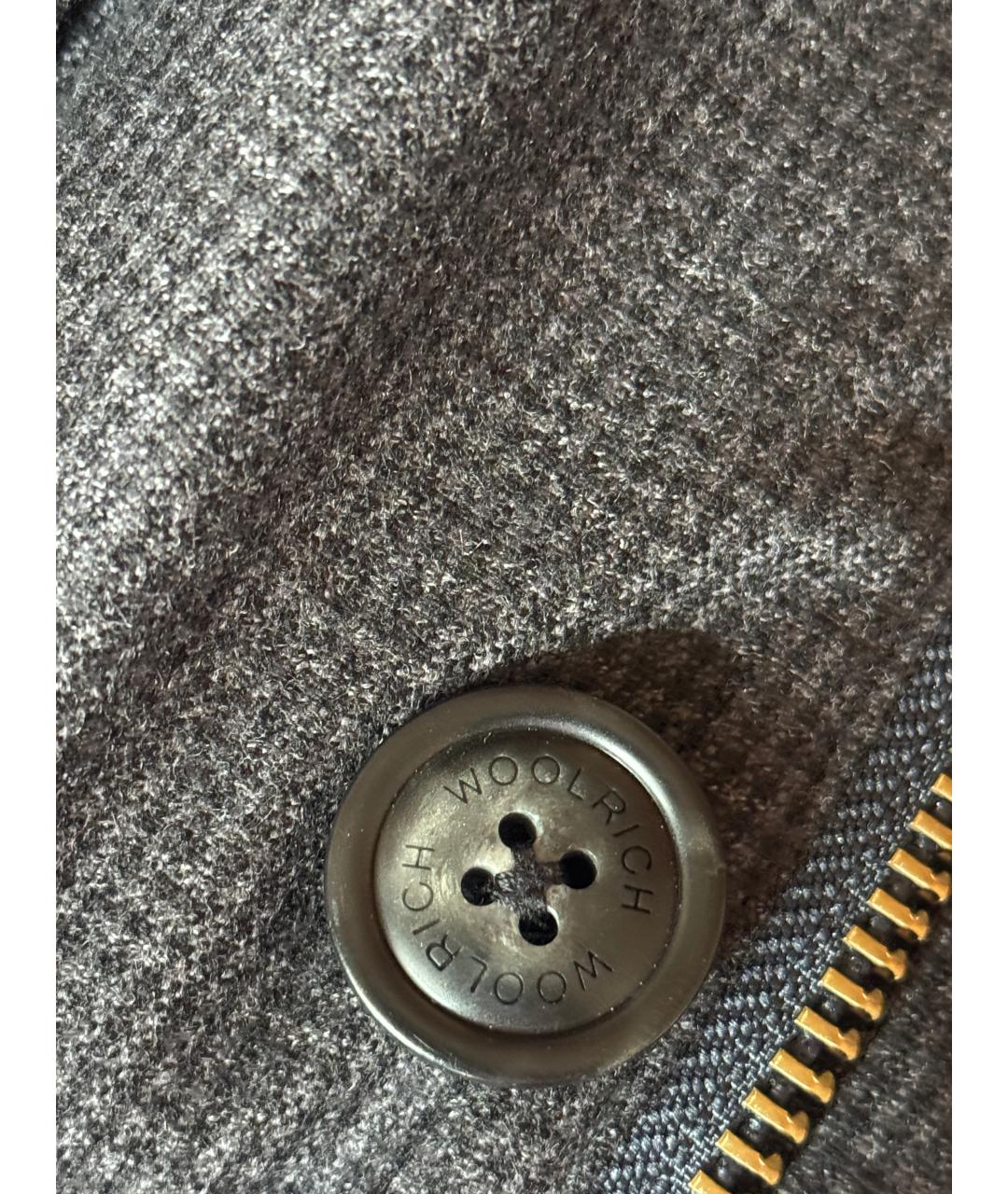 WOOLRICH Серая шерстяная куртка, фото 7