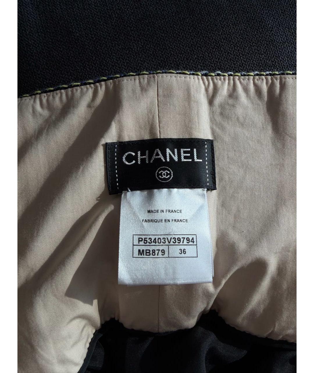 CHANEL Мульти твидовые брюки широкие, фото 6