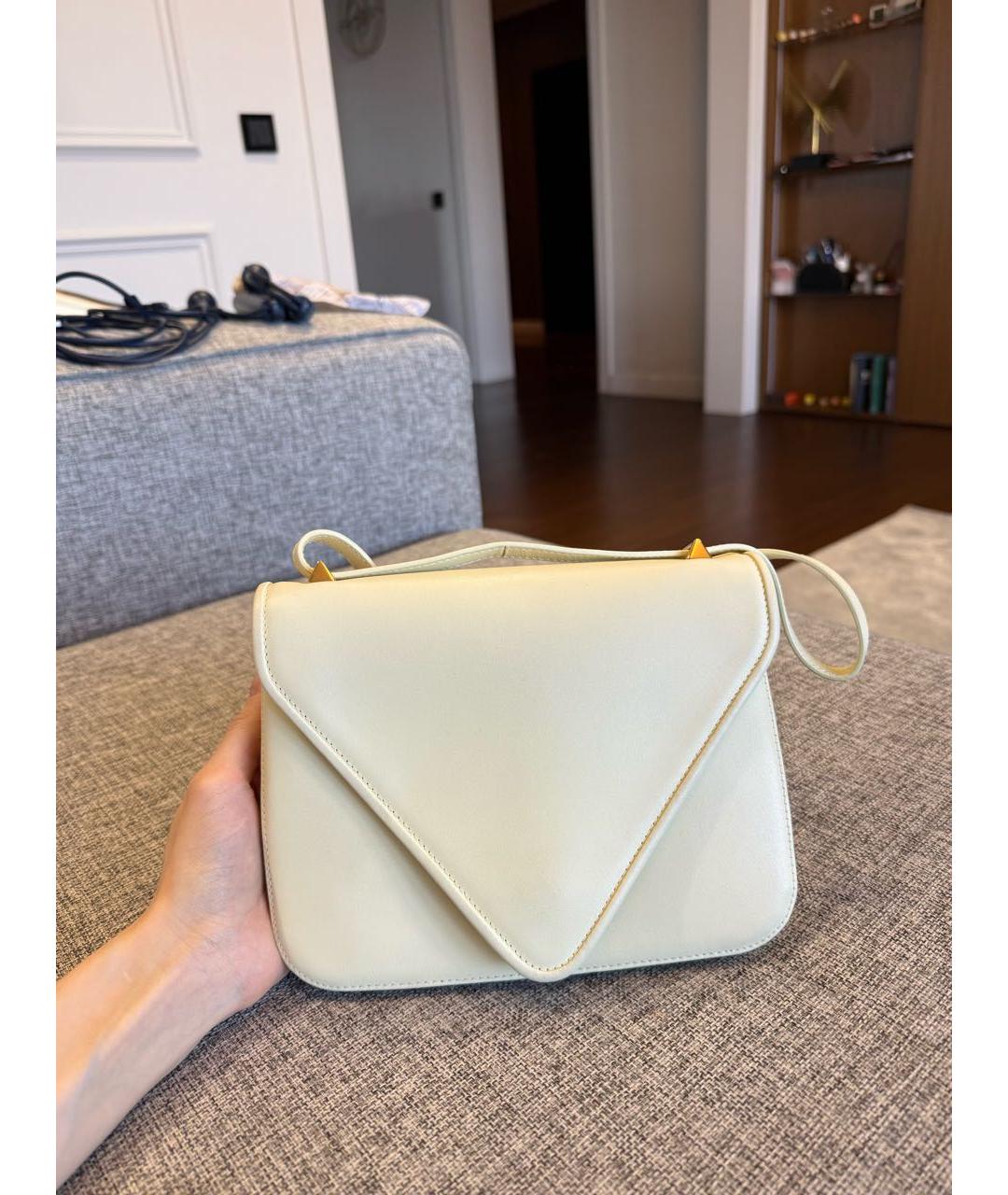 BOTTEGA VENETA Желтая кожаная сумка через плечо, фото 3