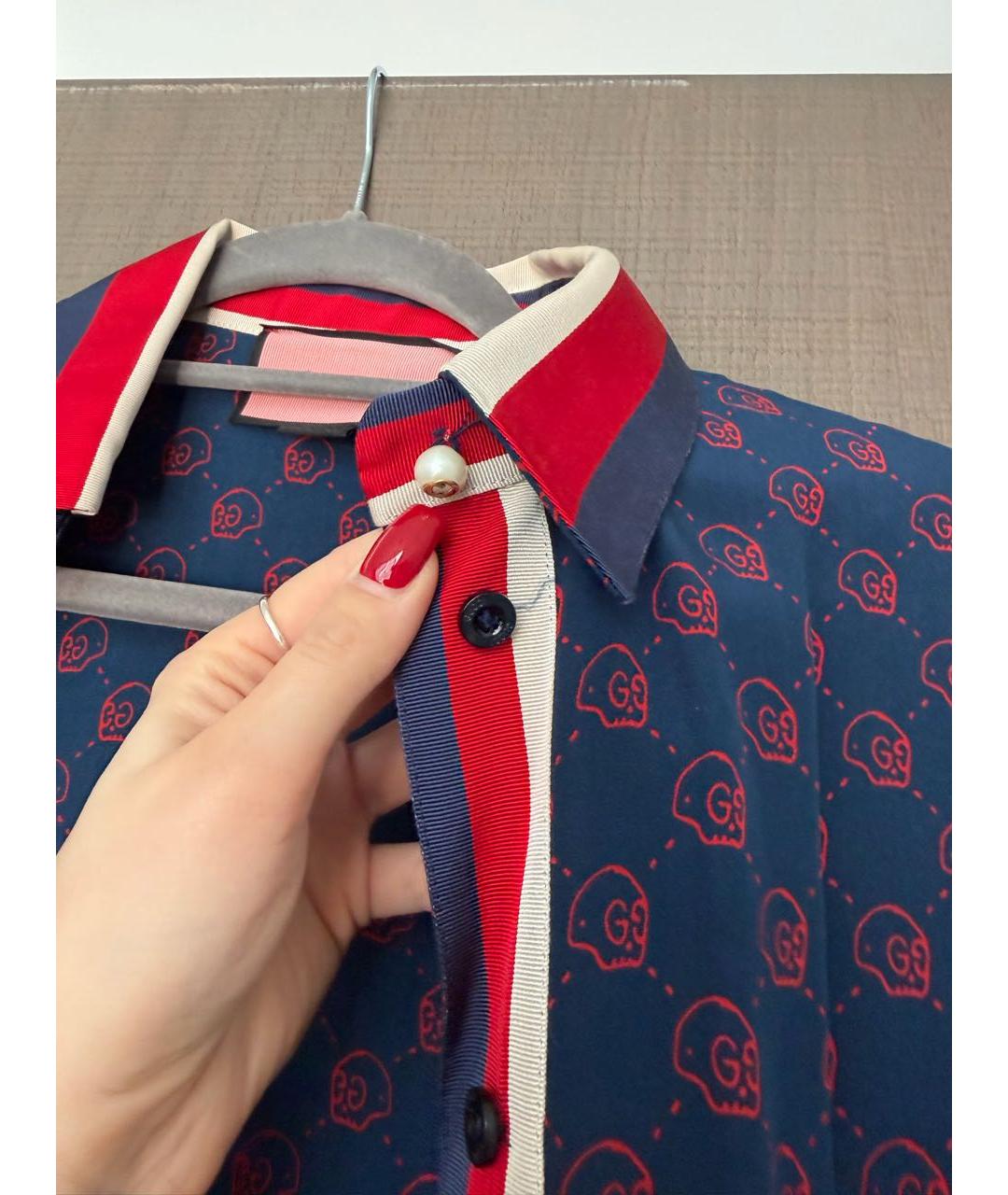 GUCCI Темно-синий костюм с брюками, фото 4