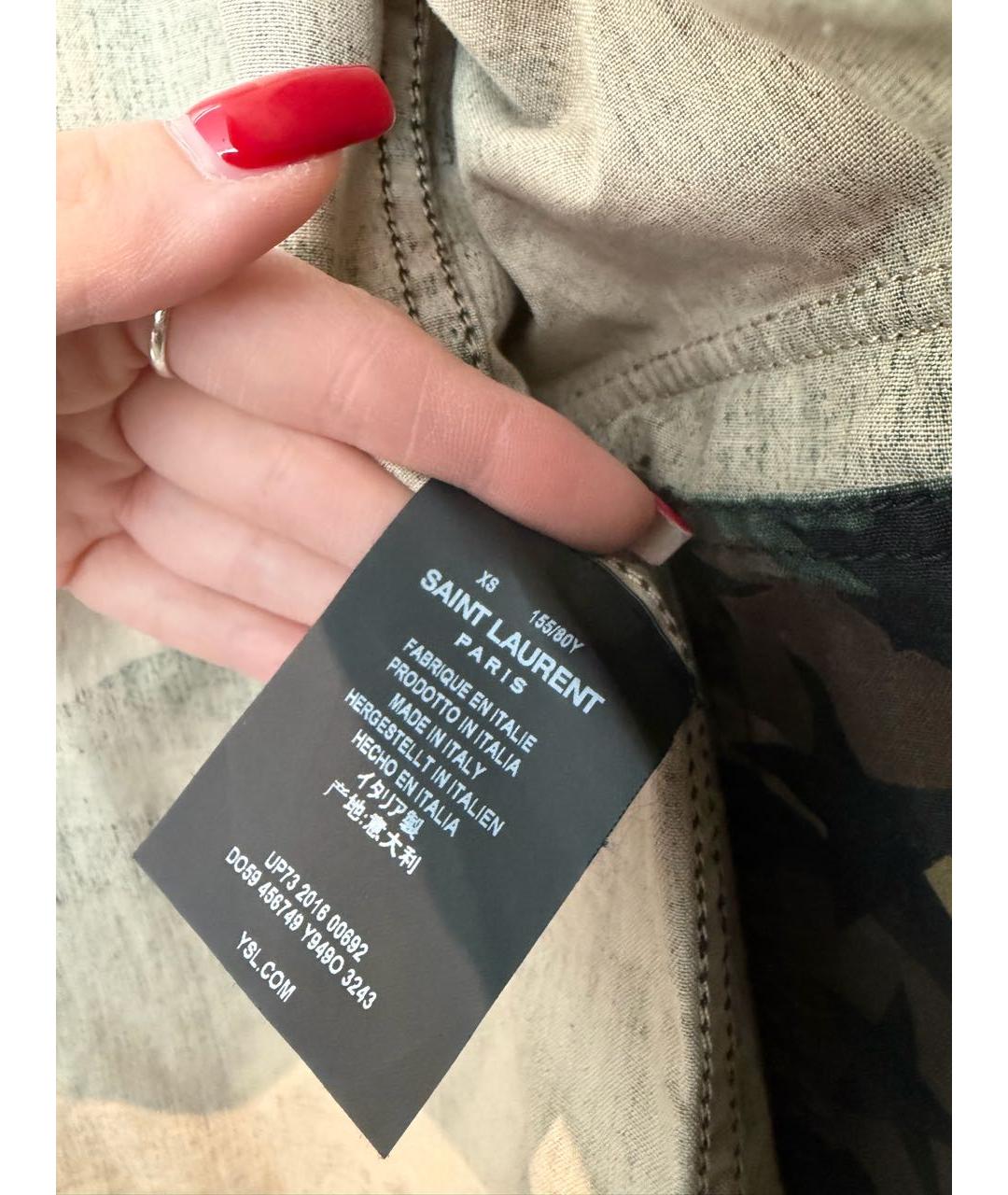 SAINT LAURENT Мульти деним куртка, фото 7