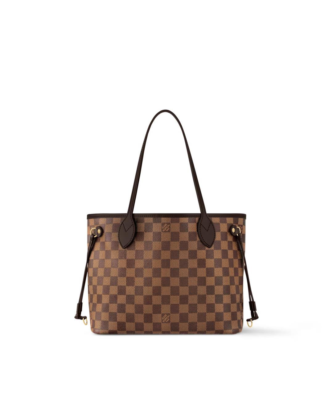 LOUIS VUITTON Коричневая сумка тоут из канвы, фото 4