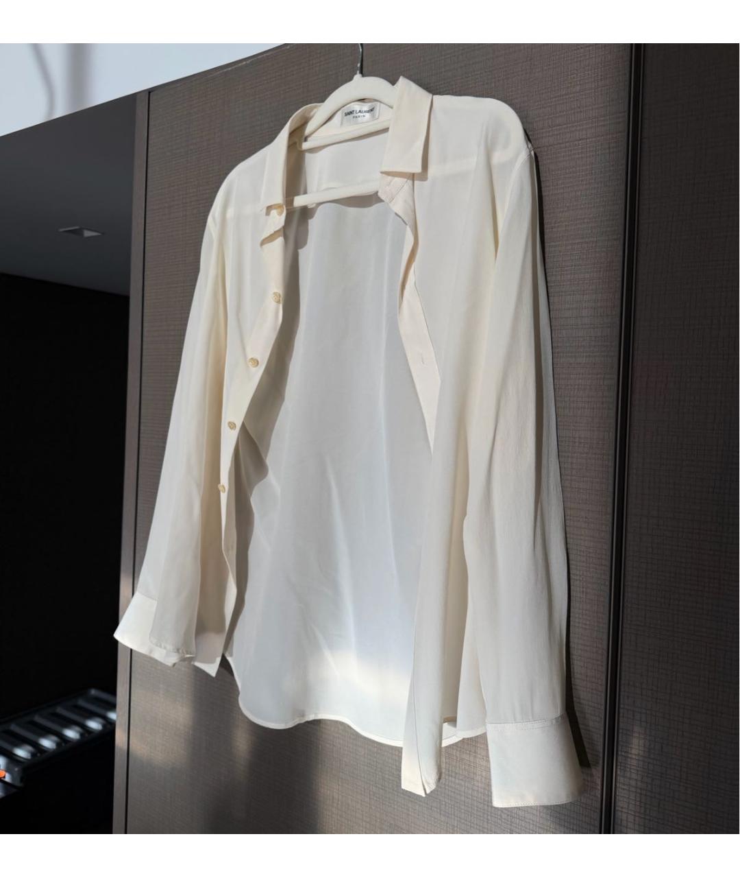 SAINT LAURENT Бежевая блузы, фото 5