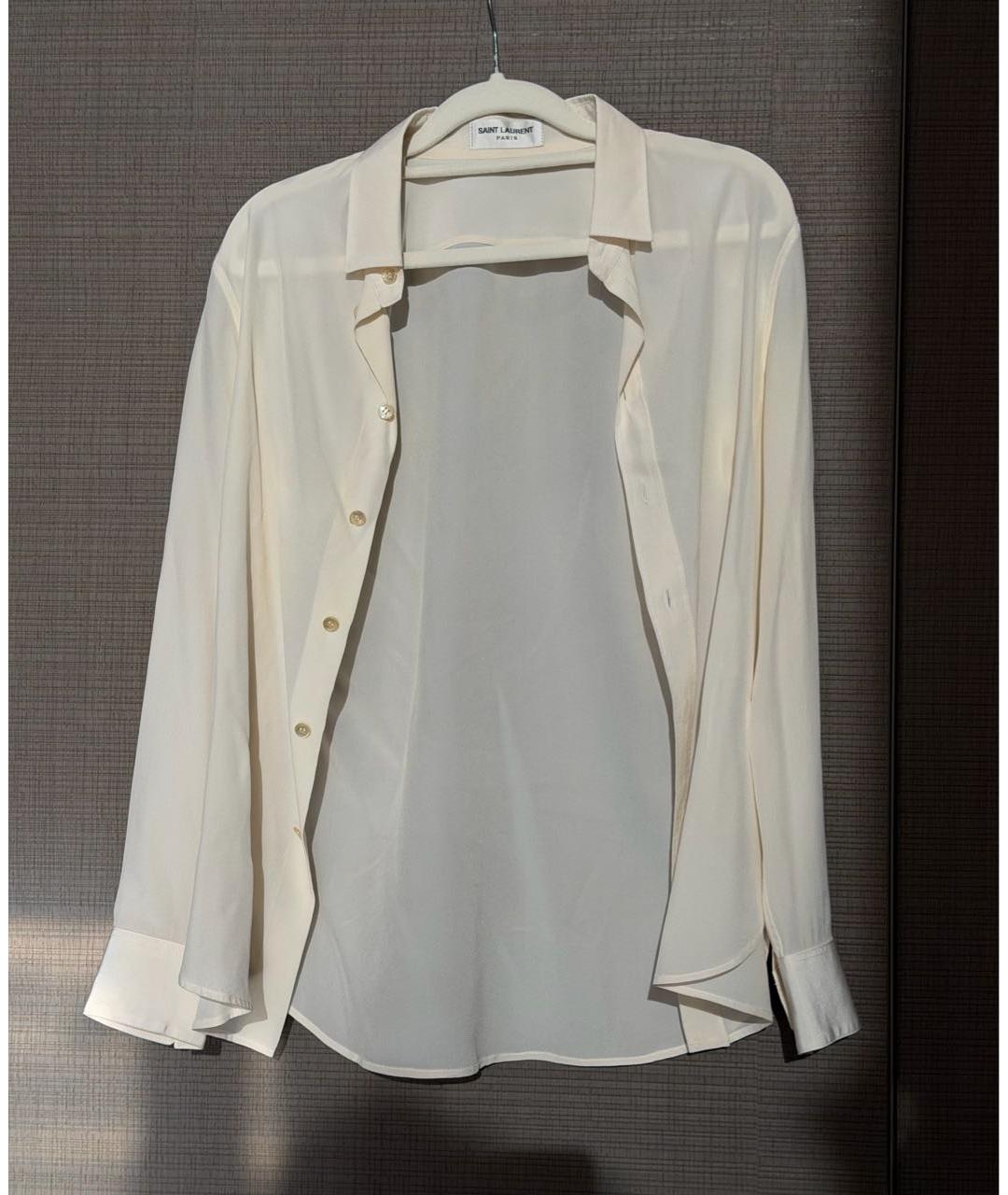 SAINT LAURENT Бежевая блузы, фото 7