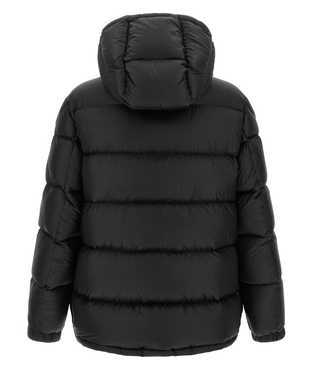 MONCLER Черный полиамидовый пуховик, фото 2
