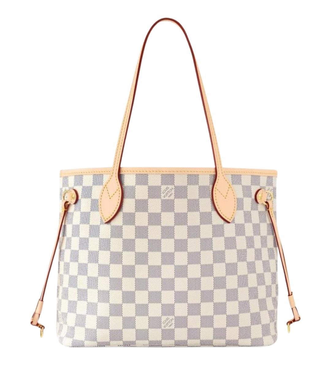 LOUIS VUITTON Белая сумка тоут из канвы, фото 1