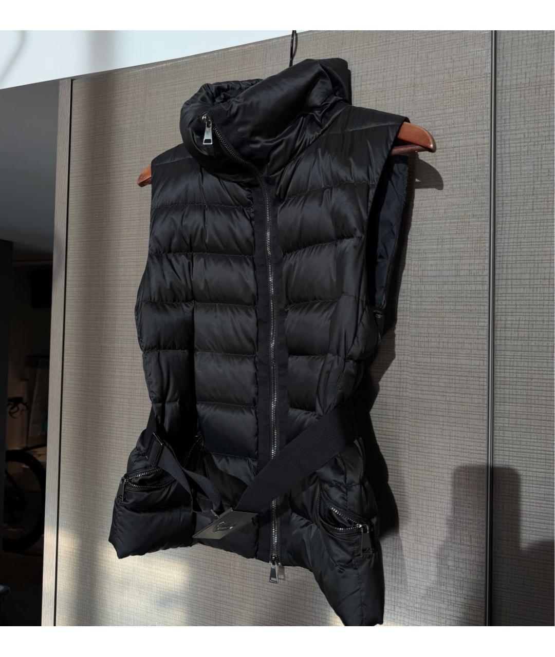 MONCLER Черный жилет, фото 3