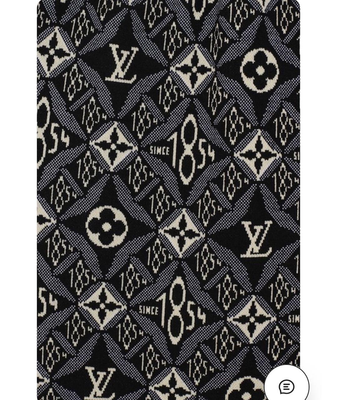 LOUIS VUITTON Черная шерстяная юбка миди, фото 3