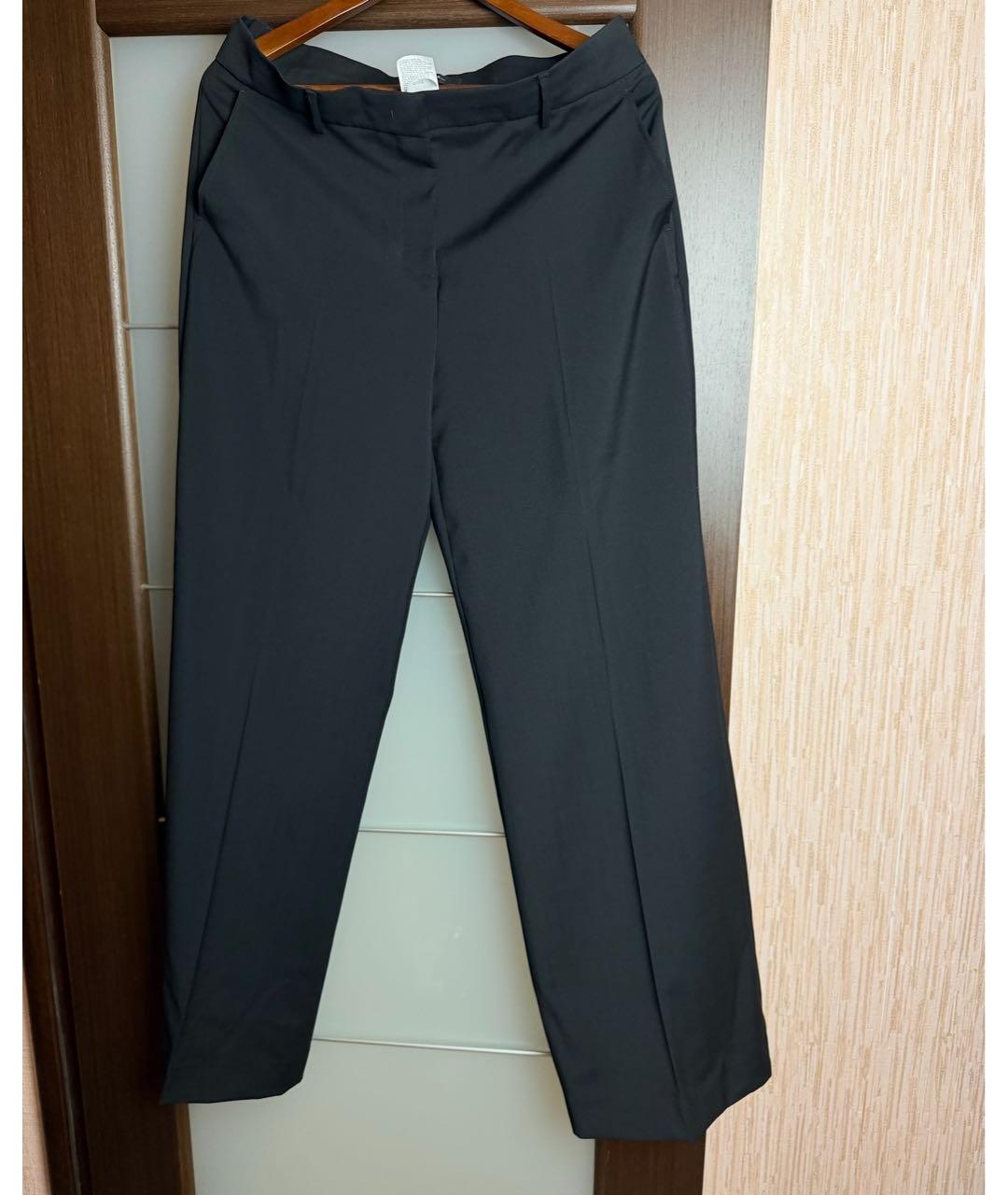 WEEKEND MAX MARA Черный шерстяной костюм с брюками, фото 2