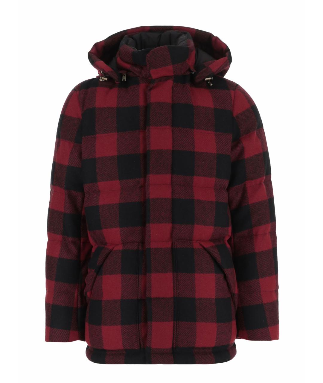 WOOLRICH Красная шерстяная куртка, фото 1