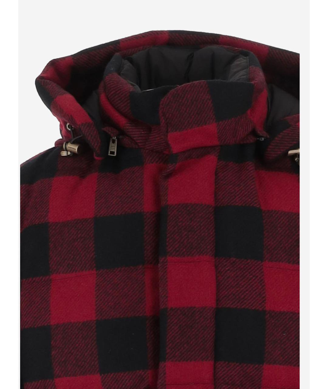 WOOLRICH Красная шерстяная куртка, фото 3