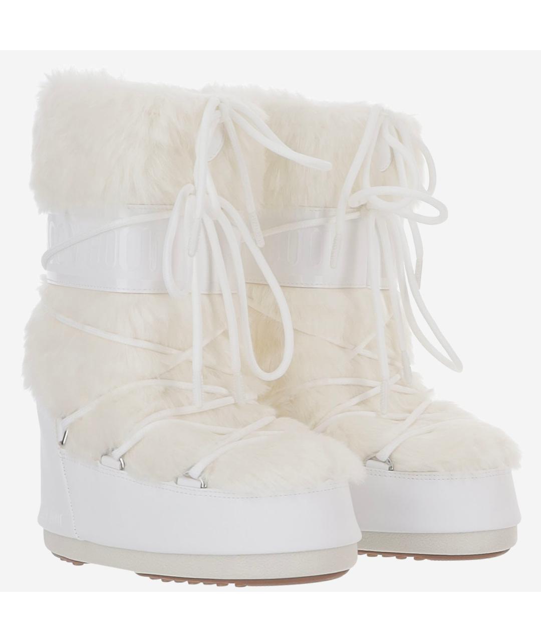 MOON BOOT Белые синтетические сапоги, фото 2