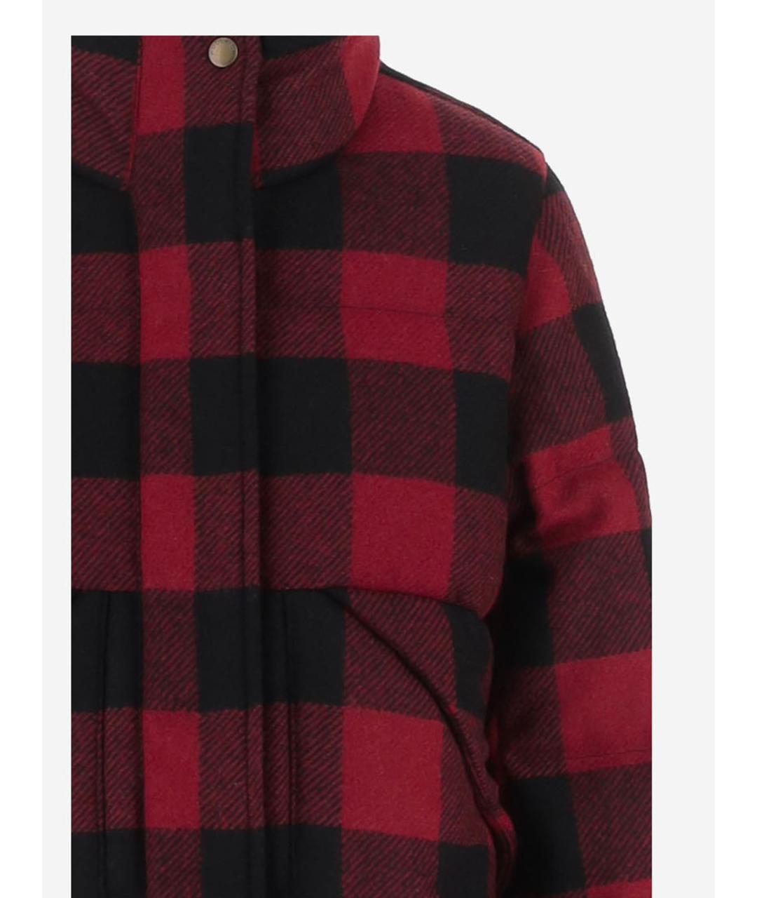 WOOLRICH Красная шерстяная куртка, фото 3