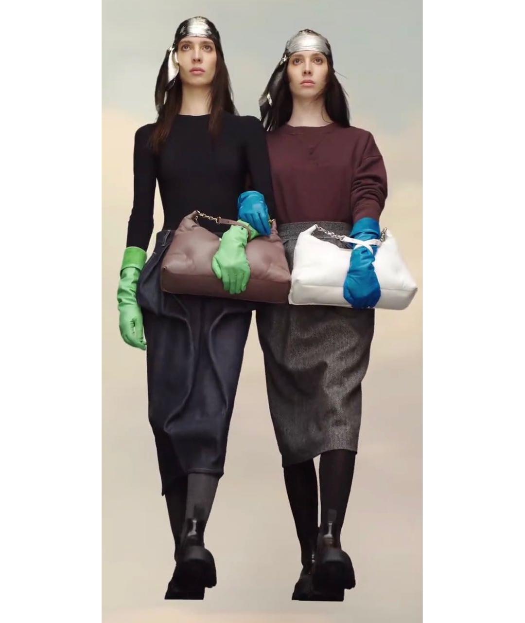 MAISON MARGIELA Белая кожаная сумка через плечо, фото 8