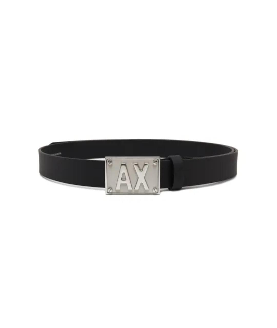 ARMANI EXCHANGE Черный кожаный ремень, фото 11