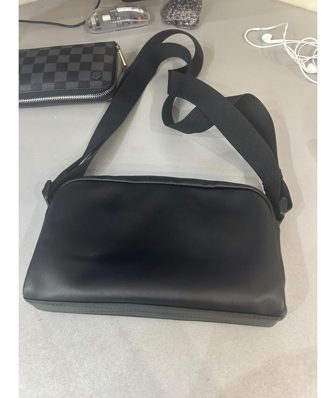 CALVIN KLEIN Черная сумка на плечо из искусственной кожи, фото 3