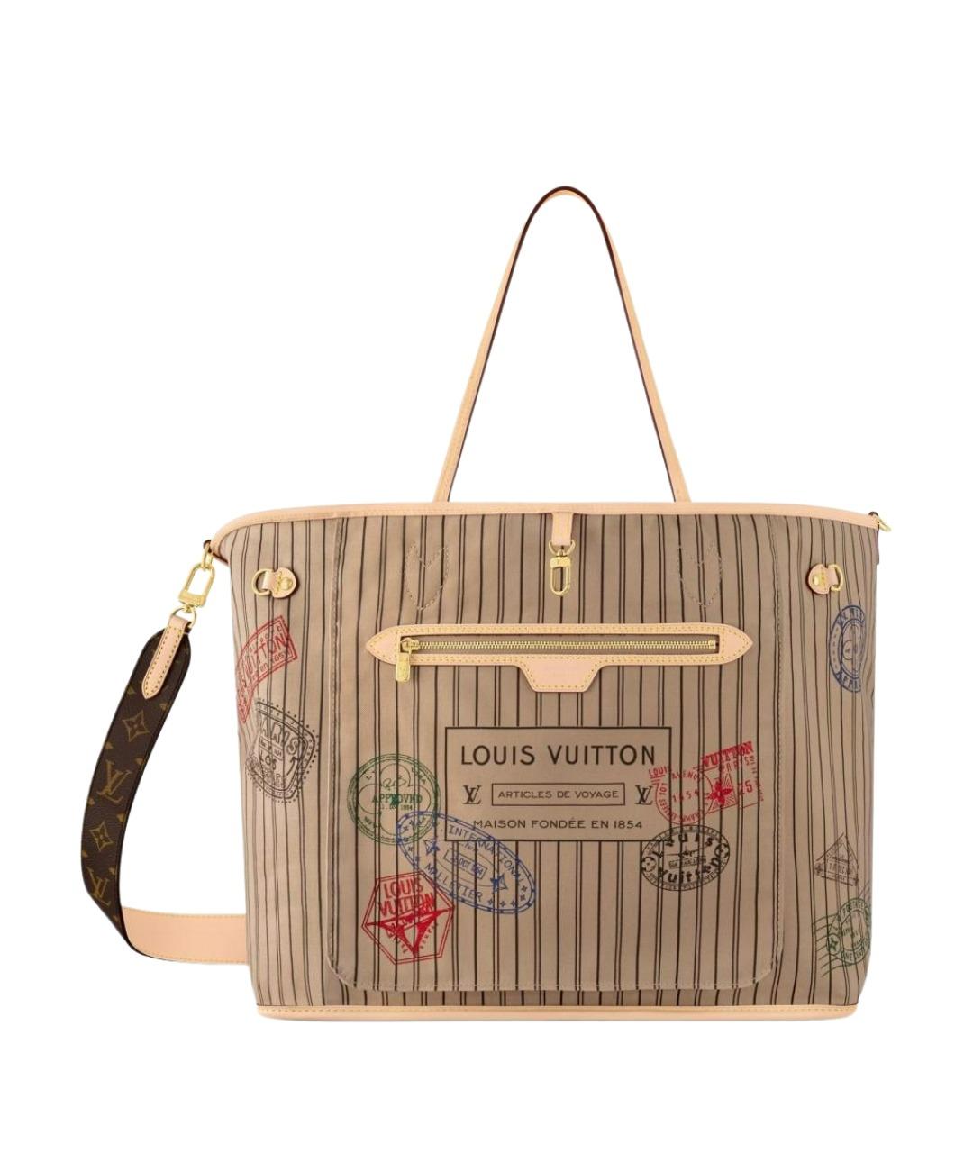 LOUIS VUITTON Бежевая сумка тоут, фото 1