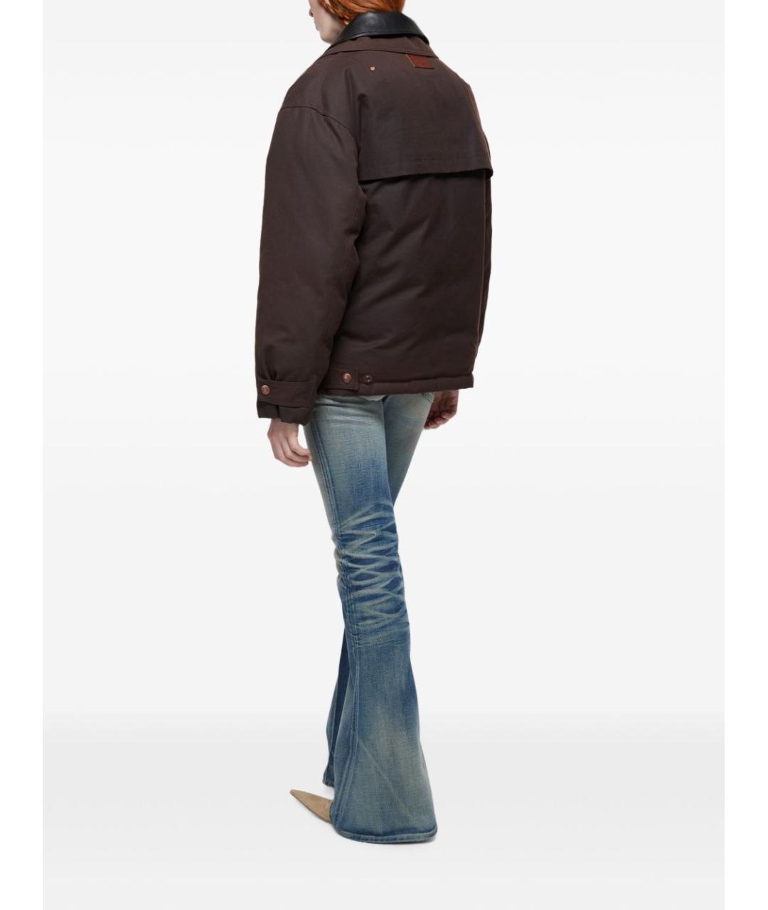 ACNE STUDIOS Коричневая полиэстеровая куртка, фото 3