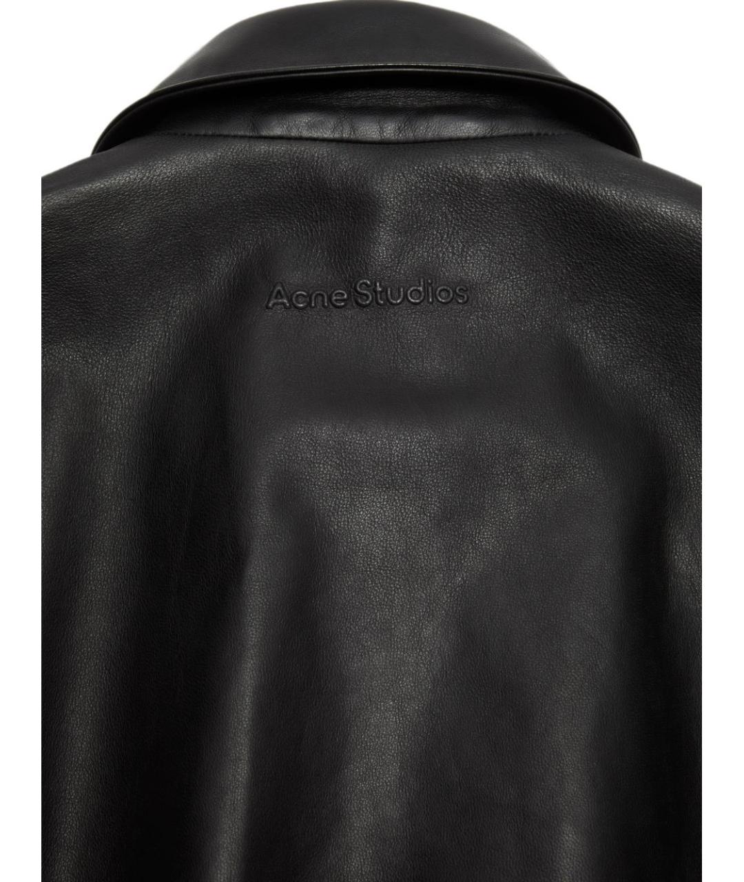 ACNE STUDIOS Черная кожаная куртка, фото 2