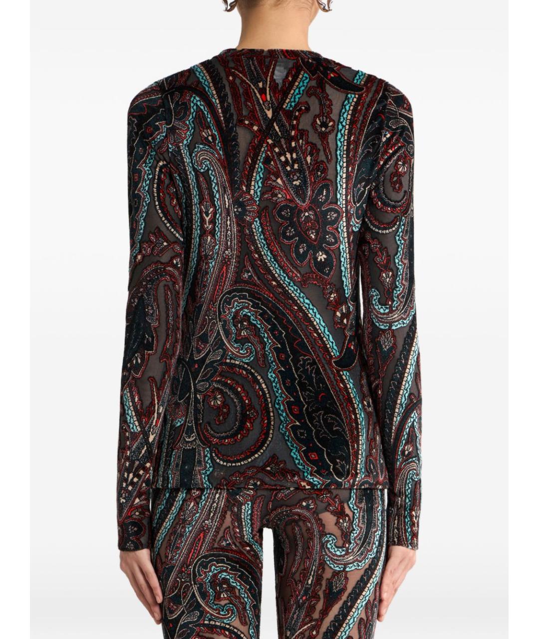 ETRO Коричневый полиамидовый джемпер / свитер, фото 4