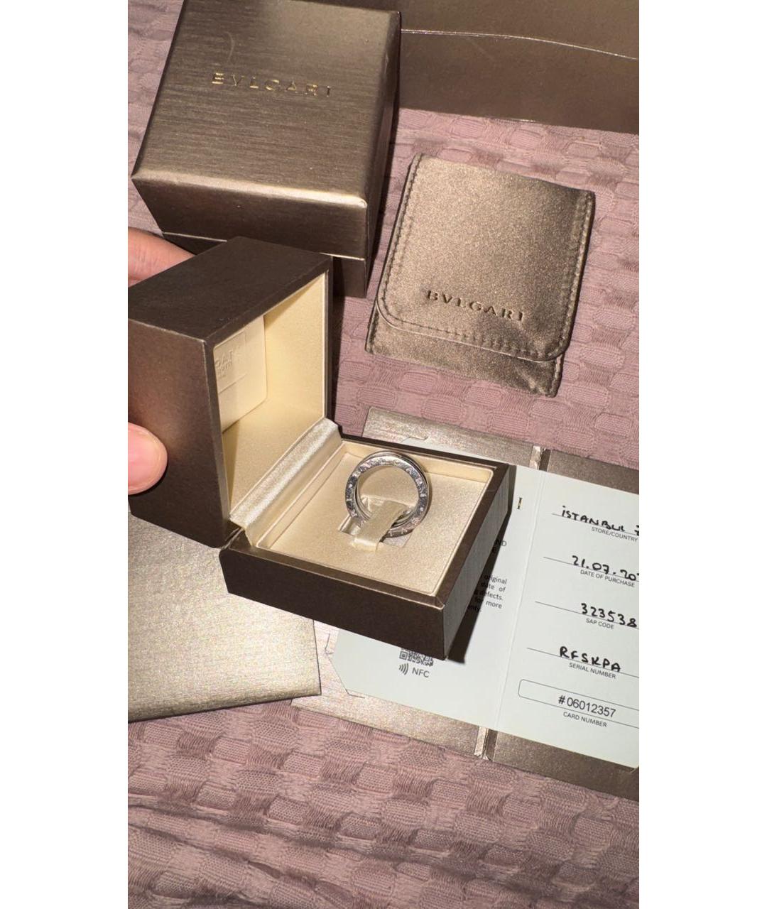 BVLGARI Белое кольцо из белого золота, фото 2