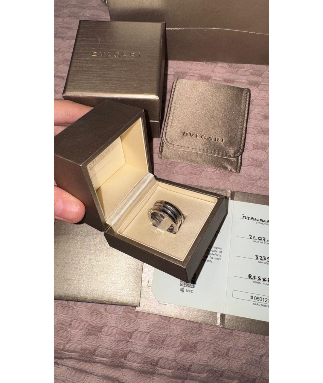 BVLGARI Белое кольцо из белого золота, фото 4
