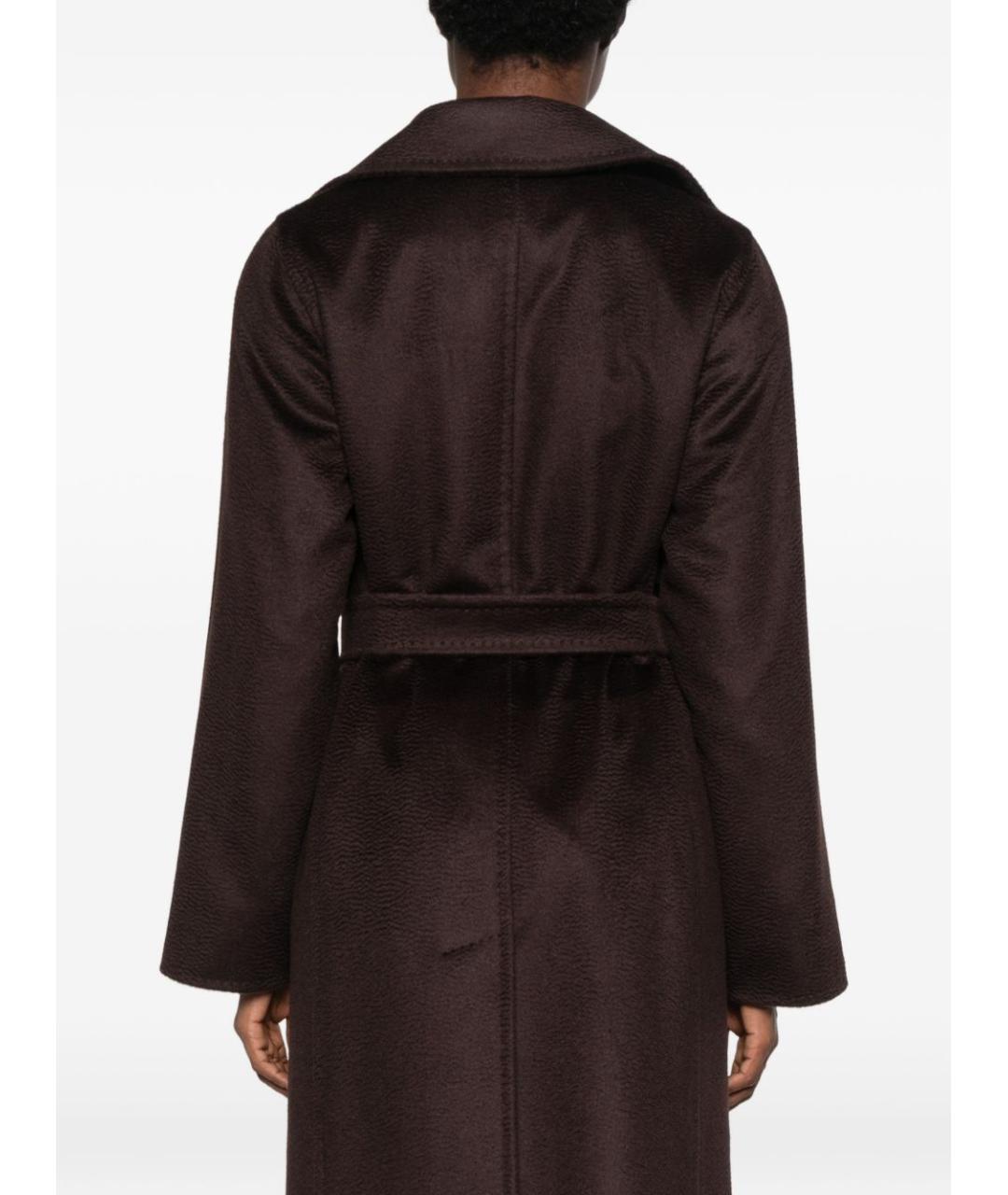 MAX MARA Коричневое шерстяное пальто, фото 3