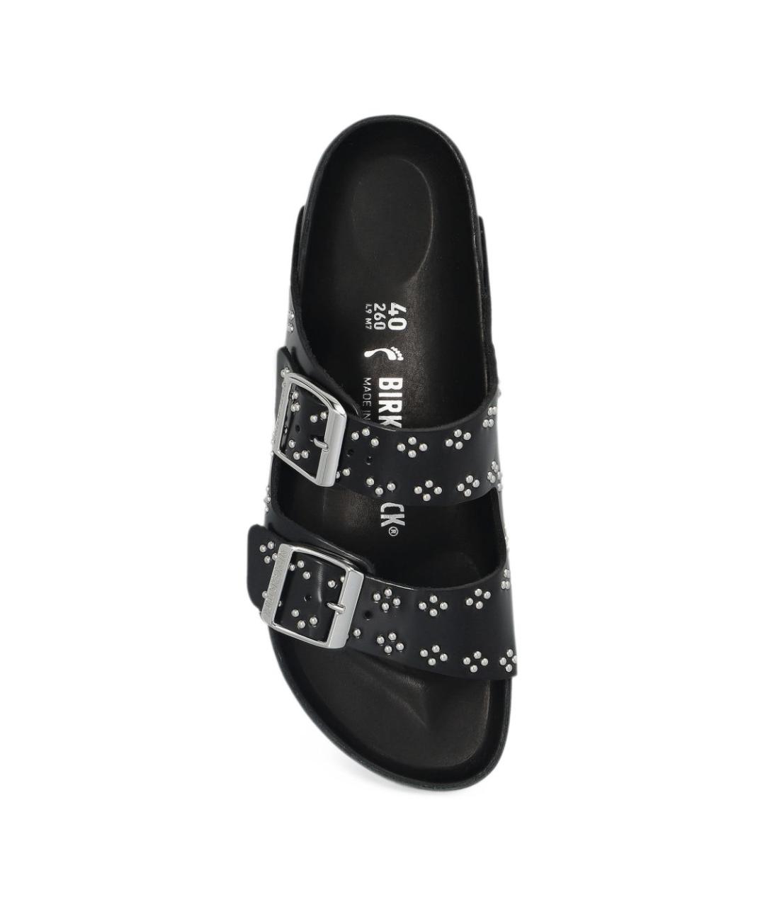 BIRKENSTOCK Черные кожаные сандалии, фото 2