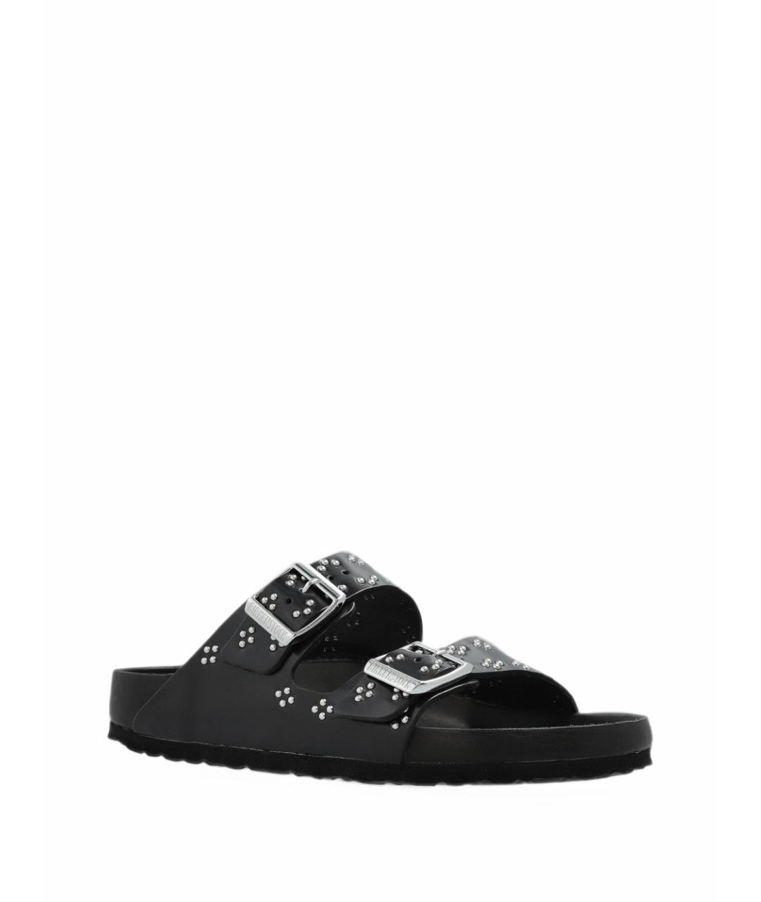 BIRKENSTOCK Черные кожаные сандалии, фото 3