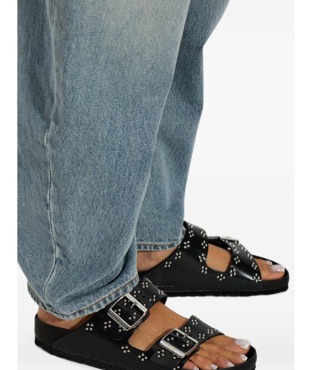 BIRKENSTOCK Черные кожаные сандалии, фото 5