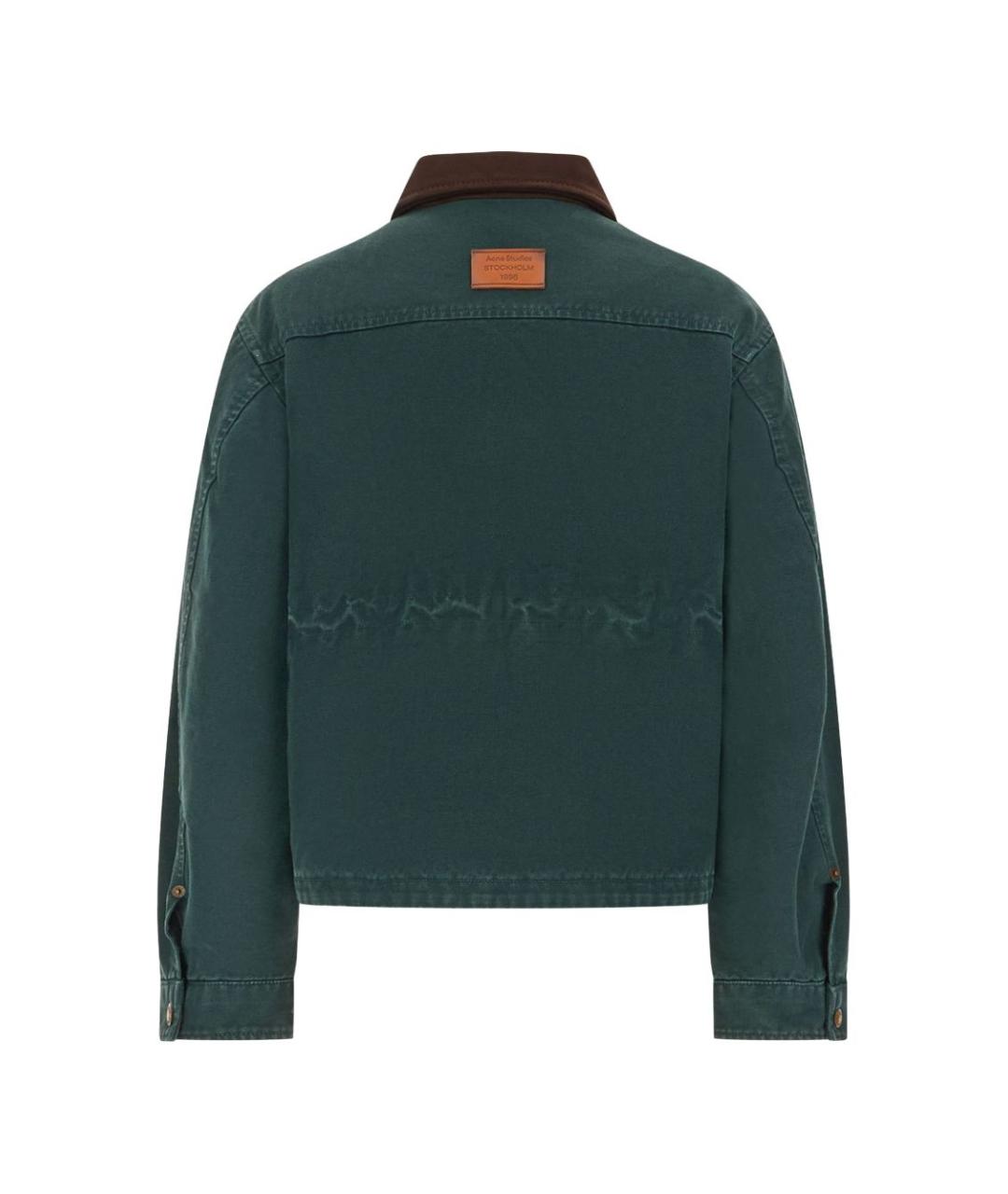 ACNE STUDIOS Зеленая хлопковая куртка, фото 3