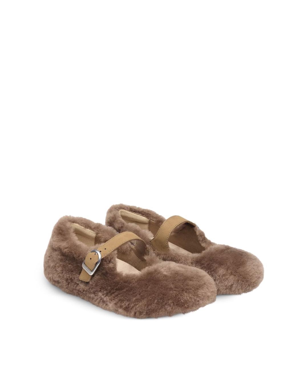 BIRKENSTOCK Бежевые балетки, фото 2