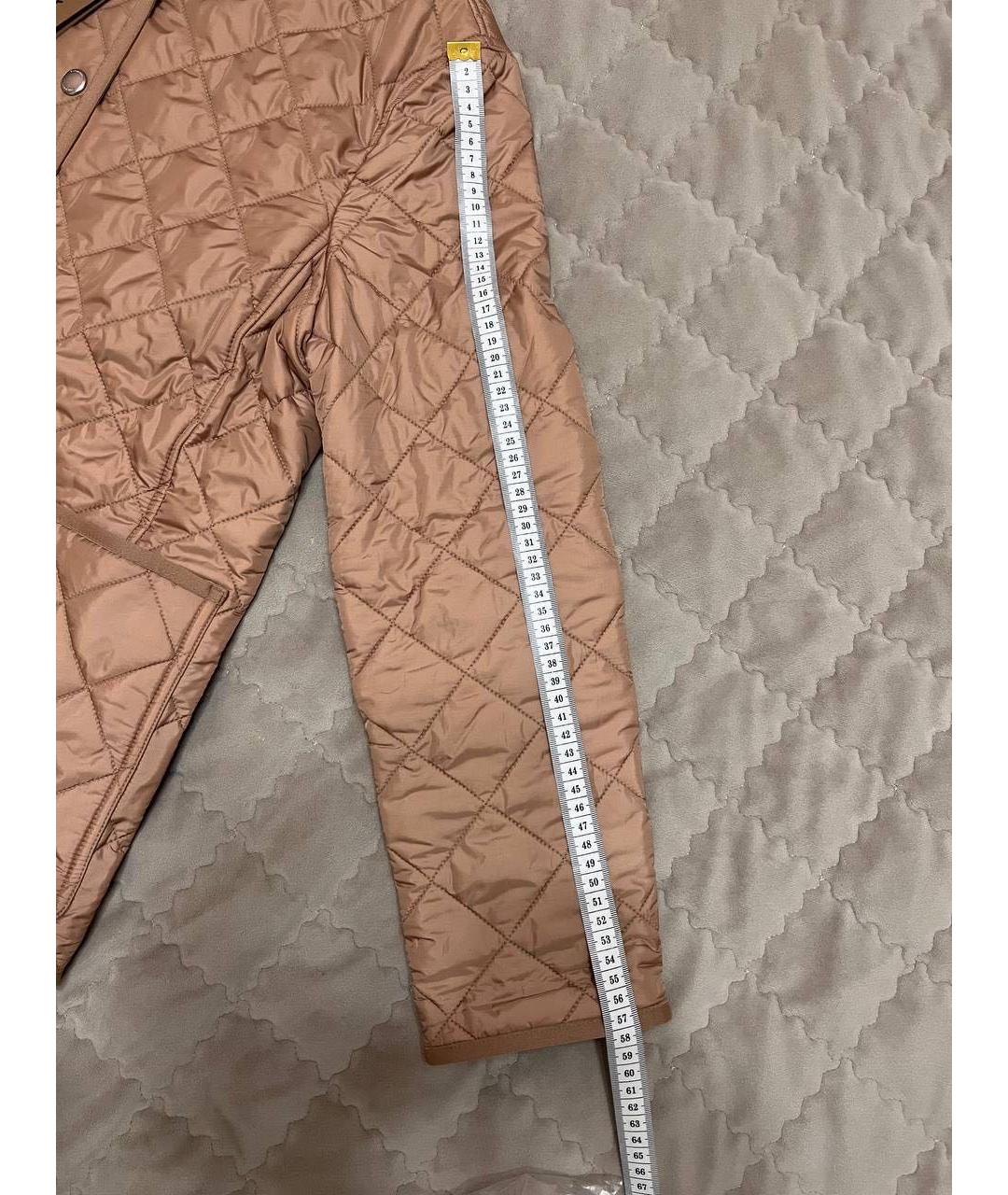 BURBERRY Бежевая нейлоновая куртка, фото 4