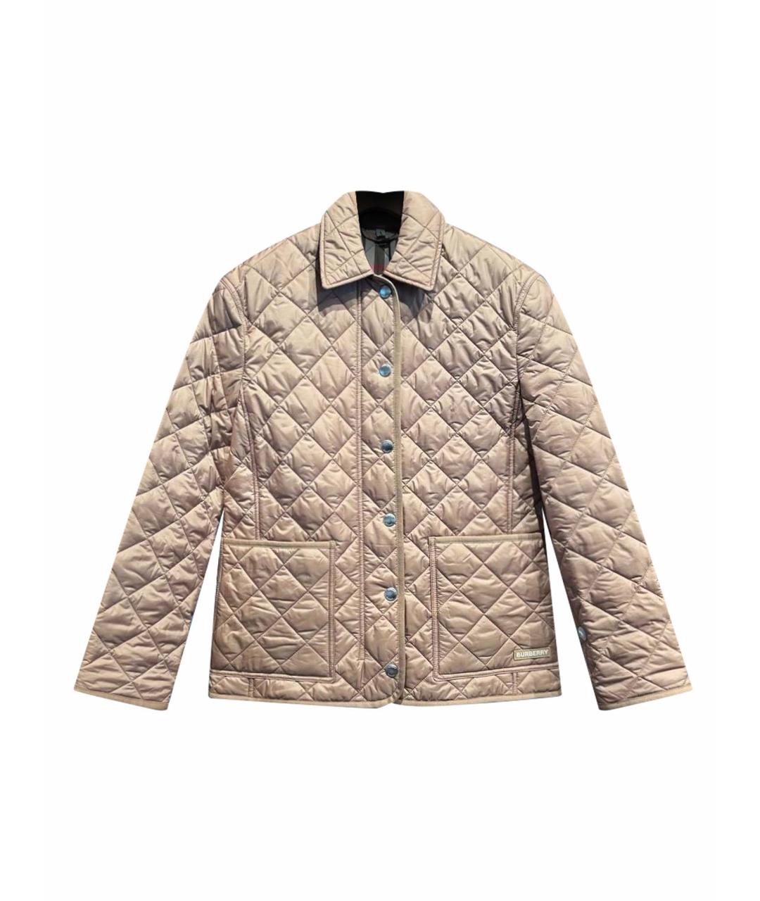 BURBERRY Бежевая нейлоновая куртка, фото 1