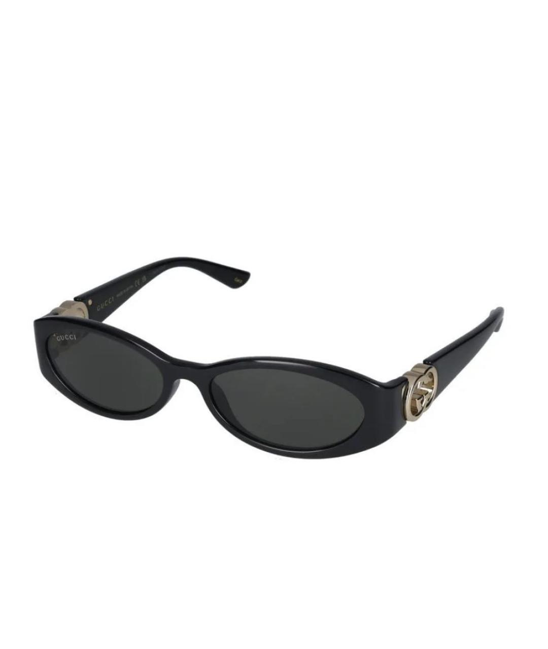GUCCI Черные пластиковые солнцезащитные очки, фото 4